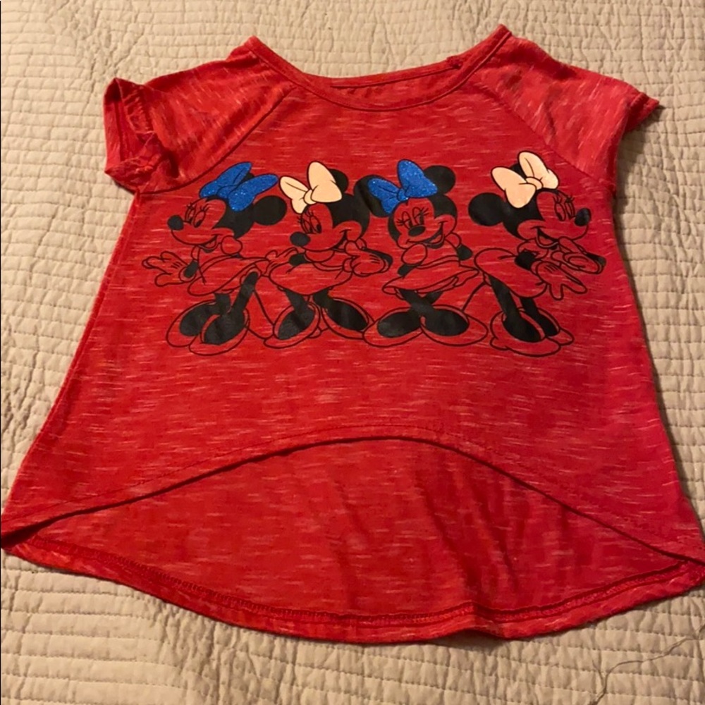 Red Minnie tshirt girls XS (4/5)